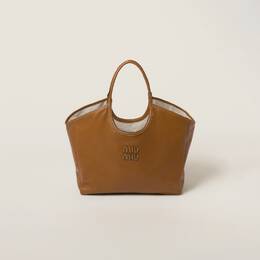 Кожаная сумка Ivy Miu Miu, коричневый 5bg286_2crw_f0046_v_ooo | cognac