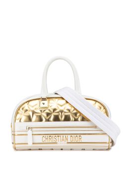 Christian Dior 2021 Medium Padded Etoile Leather Vibe Zip Bowling Bag satchel 27455275