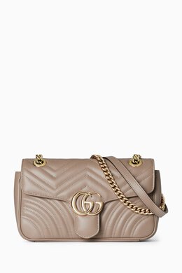 Gucci Small GG Marmont Shoulder Bag in Matelassé Chevron Leather 217730529_179