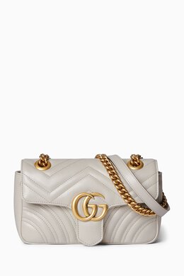 Gucci Mini GG Marmont Shoulder Bag in Matelassé Chevron Leather 217932209_213
