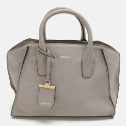 DKNY Grey Leather Satchel 1078379