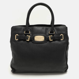 Michael Kors Black Leather Large Hamilton North South Tote 1078240