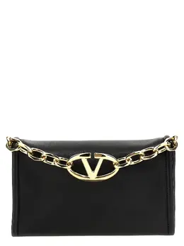 Valentino Garavani-Vlogo Chain Clutch Nero-Donna 51735714496852