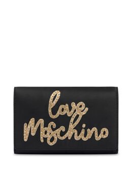 Love Moschino rhinestone-logo cross body bag 26635092