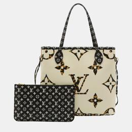 Louis Vuitton Ivory Camel Giant Monogram Jungle Neverfull Mm Tote Bag 1079353