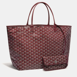 Goyard Burgundy Goyardine Coated Canvas and Leather Saint Louis GM Tote Bag 1077879