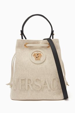 Versace La Medusa Bucket Bag in Canvas 217892141_195
