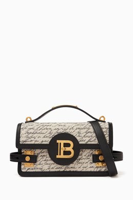 Balmain B-Buzz 24 Shoulder Bag in Canvas & Leather 217949065_26