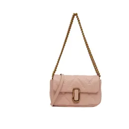 Кожаная сумка-мессенджер из стеганой кожи j marc mini Marc Jacobs, розовый mj232w00001462400os | rosa cipria