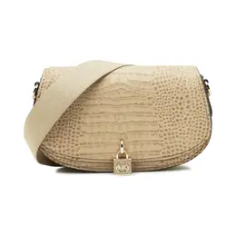 Кожаная сумка через плечо Michael Kors, бежевый mk234w00010622200os | beige