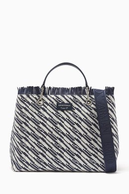 Emporio Armani MYEA Basketweave Shopping Tote Bag 217721372_14