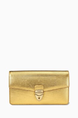 Aspinal of London Mayfair® 2 Clutch Bag in Lizard-embossed Leather 217948314_248