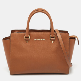 Michael Kors Brown Leather Large Selma Tote 1079638