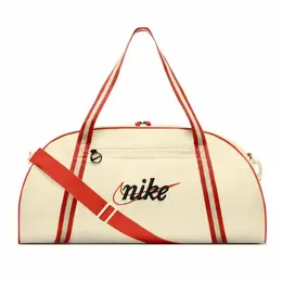 Сумка шоппер Nike, фактура зернистая, бежево-красный 103585376497