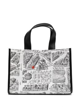 Agnès b. graphic print tote bag 26498212