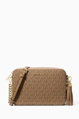 Michael Kors Medium Jet Set Camera Crossbody Bag in Coated-canvas 217929695_15
