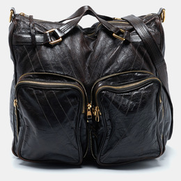Louis Vuitton Dark Brown Leather Soana Sacoche MM Bag 1080730