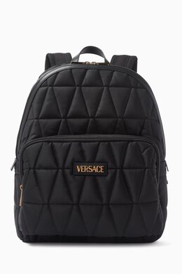 Versace Quilted Backpack in Nylon 217892268_13