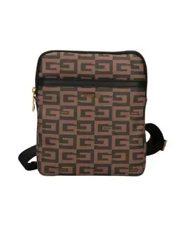Синтетическая сумка через плечо Guess, коричневый hmescg p2358 | braun