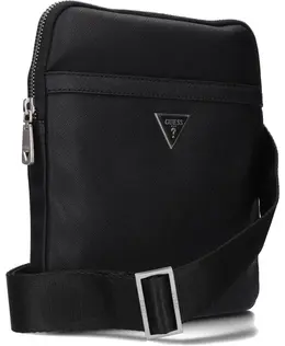 Плоская кожаная сумка Smart xbody Guess, черный hmecsa p3123 | schwarz