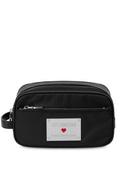 Love Moschino logo-plaque make up bag 26635124