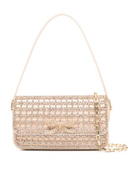 Self-Portrait crystal-embellished shoulder bag 27473380