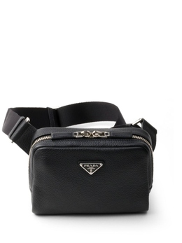 Сумка из кожи Brique Saffiano Prada, черный 2vh184vooo2bbe | черный