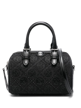 Маленькая сумка-тоут с монограммой Tory Burch, черный 166114 | черный