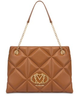 Сумка на плечо с логотипом Love Moschino, коричневый jc4040pp1mlc0 | коричневый