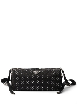 Сумка Prada из ре-нейлона с заклепками, черный 1bc233vnoo2hgv | черный