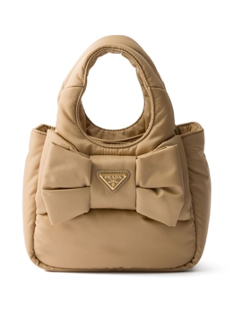 Дутая мини-сумка Re-Nylon Prada, нейтральный цвет 1ba359voxorp0c | нейтральные цвета