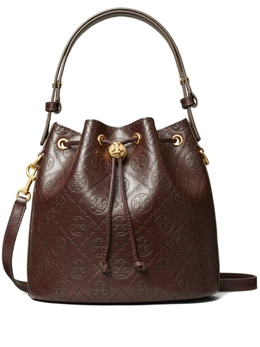 Сумка-ведро T Monogram Tory Burch, коричневый 158529601 | коричневый