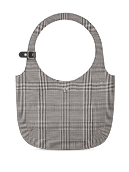 Courreges Сумка-тоут Holy в клетку Prince of Wales Courrèges, черный 424gsa102wo0128 | черный