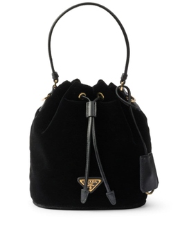 Мини-сумка из бархата Re-Edition Prada, черный 1be067vwom2c7q | черный