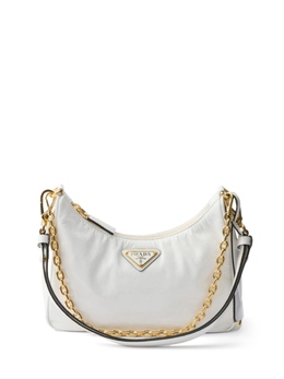 Сумка из лакированной кожи Re-Edition Prada, белый 1bc204vqom2dnt | белый