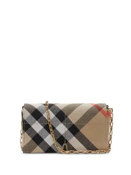 Мини-сумка в клетку Burberry, нейтральный цвет 8103697 | нейтральные цвета