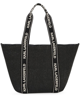 Маленькая пляжная сумка-тоут Signature Karl Lagerfeld, черный a1w46073999 | черный