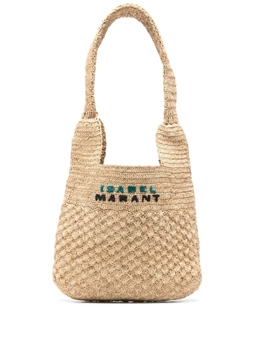 Маленькая плетеная сумка на плечо Praia Isabel Marant, нейтральный цвет pp0181fab1x17m | нейтральные цвета