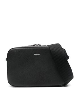 Sandro logo-debossed messenger bag 25837677