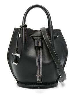 Tod's mini logo-charm bucket bag 27556102