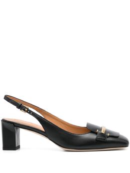 Tod's 50mm leather slingback pumps 27478517