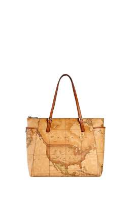 Большая женская сумка-шоппер geo classic natural Alviero Martini 105238359 | naturale