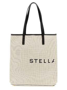 Stella McCartney-Logo Shopping Bag Tote Beige-Donna 51733183168852
