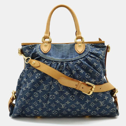 Louis Vuitton Blue Monogram Denim Neo Cavi Gm Tote Bag 1082538