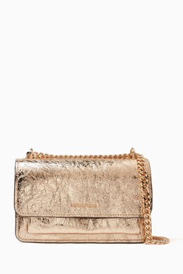 Michael Kors Claire Shoulder Bag in Metallic Leather 217929885_248