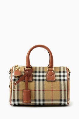 Burberry Mini Check Bowling Bag in Coated-canvas 217958846_7762