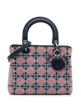 Christian Dior 2011 Medium Lambskin And Tweed Cannage Lady Dior satchel 27606163