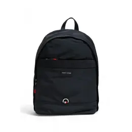 Tommy Hilfiger Black Recycled Polyester Backpack tohi-14605200009