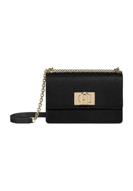 Сумка через плечо, кожаная, однотонная, женская Furla, цвет Nero 8050560889029 | nero