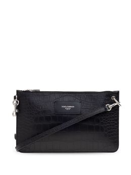 Dolce & Gabbana crocodile-embossed shoulder bag 27576185